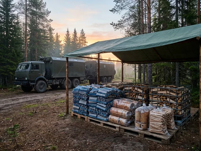 Дрова для экспедиций и полевых лагерей в Котельниках